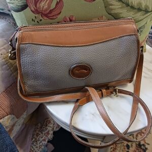 Vintage 1990s Dooney And Bourke Crossbody Bag, All Weather Leather Essex, EUC